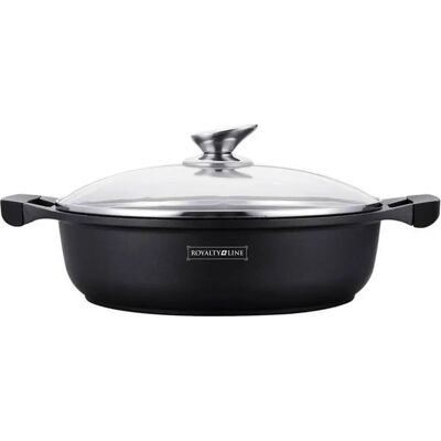 RoyaltyLine RL-BR26M Olla de sopa superficial de mármol 26cm - Olla de sopa RoyaltyLine RL-BR26M Olla de sopa superficial de mármol 26cm - Olla de sopa