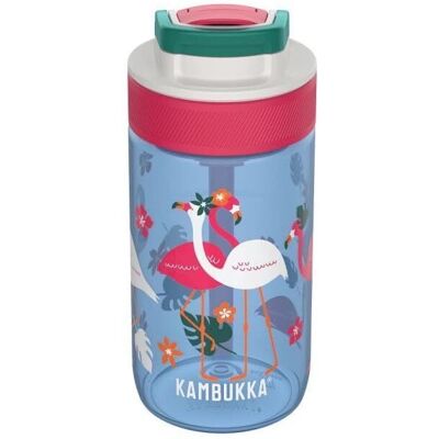 Bouteille d'eau en plastique Kambukka Lagoon 400ml Flamant Bleu sans BPA Bouteille d'eau en plastique Kambukka Lagoon 400ml Flamant Bleu sans BPA