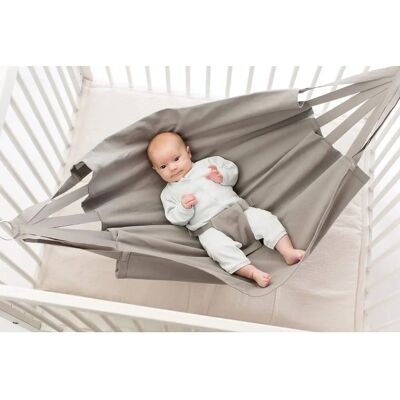 Babylonia Babyhängematte Bio-Baumwolle - Turbulence Grey - 74x102cm - Babyhängematte Babylonia Babyhängematte Bio-Baumwolle - Turbulence Grey - 74x102cm - Babyhängematte