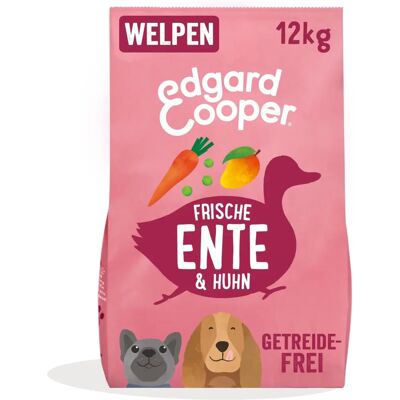 Edgard & Cooper Junior Croquettes pour Chiens Canard & Poulet - 12kg Edgard & Cooper Junior Croquettes pour Chiens Canard & Poulet - 12kg