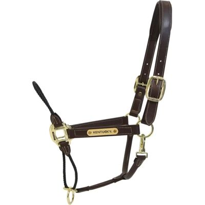 Kentucky Horsewear Lederhalfter Rope Halfter Full Braun - Halter - Publicité Kentucky Horsewear Lederhalfter Rope Halfter Full Braun - Halter - Publicité
