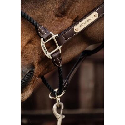 Kentucky Horsewear Lederhalfter Rope Halfter Cob Braun - Pferdehalfter Kentucky Horsewear Lederhalfter Rope Halfter Cob Braun - Pferdehalfter