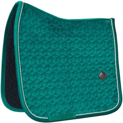 Kentucky Horsewear Dunkelgrüner Samt Dressur-Schabracke Kentucky Horsewear Dunkelgrüner Samt Dressur-Schabracke