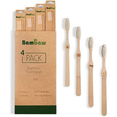 Cepillo de dientes suave Bambaw - Ecológico, Para toda la familia Cepillo de dientes suave Bambaw - Ecológico, Para toda la familia