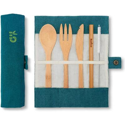 Conjunto de Talheres de Bambu Lagoon - 4 Cores Conjunto de Talheres de Bambu Lagoon - 4 Cores