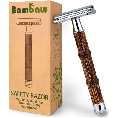 Rasoir de sécurité Bambaw Bambou Slim Argent - Rasoir de sécurité - Publicité Rasoir de sécurité Bambaw Bambou Slim Argent - Rasoir de sécurité - Publicité