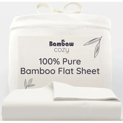 Conjunto de roupa de cama de bambu - marfim - 270x290 - Roupa de cama Conjunto de roupa de cama de bambu - marfim - 270x290 - Roupa de cama