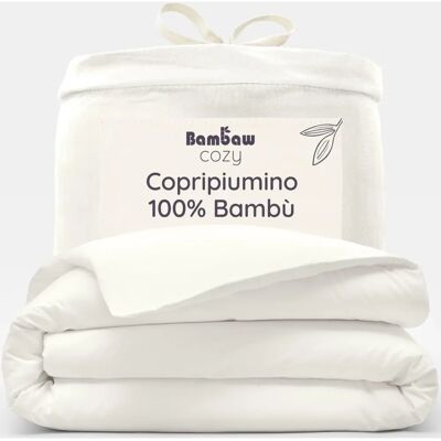 Fronha de edredão de bambu Bambaw - Marfim 155x220 - Fronha Fronha de edredão de bambu Bambaw - Marfim 155x220 - Fronha