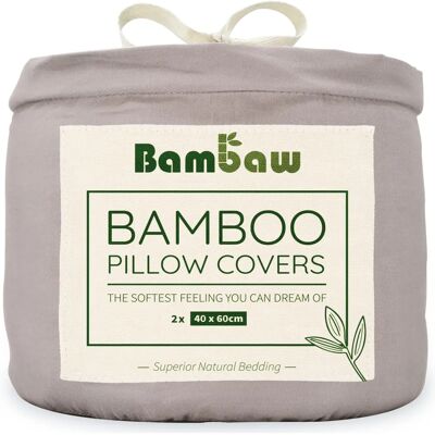 Fronha de bambu Bambaw - 40x60 - Cinza Fronha de bambu Bambaw - 40x60 - Cinza