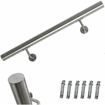 Bc-elec Pasamanos de acero inoxidable 190cm - Parte de escalera Bc-elec Pasamanos de acero inoxidable 190cm - Parte de escalera