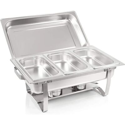Calentador de alimentos BC-ELEC F433-3 - Acero inoxidable, 3 GN1/3, 60x37x29cm, Gris Calentador de alimentos BC-ELEC F433-3 - Acero inoxidable, 3 GN1/3, 60x37x29cm, Gris