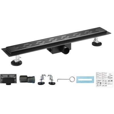 Bc-elec 06-90-B Bañera de ducha de acero inoxidable - Negro mate - Altura ajustable Bc-elec 06-90-B Bañera de ducha de acero inoxidable - Negro mate - Altura ajustable