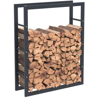 BC-ELEC HHWPF0021 Estantería negra para leña en acero BC-ELEC HHWPF0021 Estantería negra para leña en acero