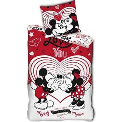 Zestaw pościeli Disney 140x200cm - Love You - Mikrofibra - Pojedyncza Zestaw pościeli Disney 140x200cm - Love You - Mikrofibra - Pojedyncza