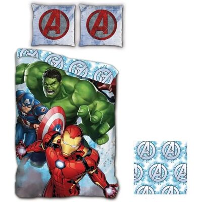 Marvel Avengers Antrazit Flanell Bettbezug - 140x200 cm Marvel Avengers Antrazit Flanell Bettbezug - 140x200 cm