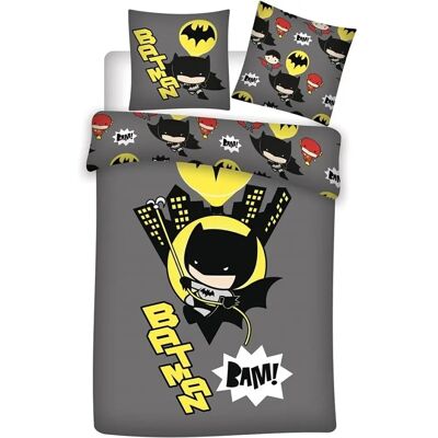 Housse de Couette Batman BAM! 140x200 cm Noire Housse de Couette Batman BAM! 140x200 cm Noire