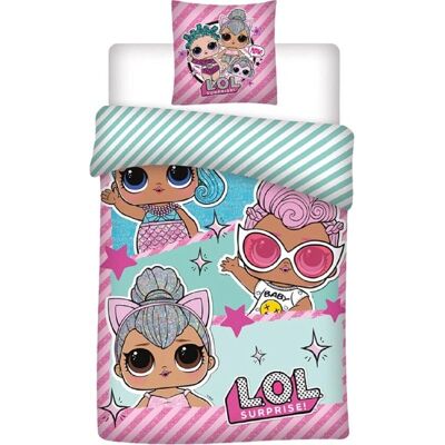 L.O.L. Surprise! Freunde Pink Bio-Baumwolle Bettbezug - 140x200 cm L.O.L. Surprise! Freunde Pink Bio-Baumwolle Bettbezug - 140x200 cm