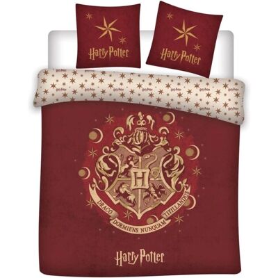 Ensemble de lit Harry Potter - 200x200 - Microfibre - Rouge - Publicité Ensemble de lit Harry Potter - 200x200 - Microfibre - Rouge - Publicité