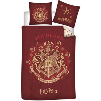 Harry Potter Hogwarts Dekenhoes - 140 x 200 cm Rood - Beddengoed Harry Potter Hogwarts Dekenhoes - 140 x 200 cm Rood - Beddengoed