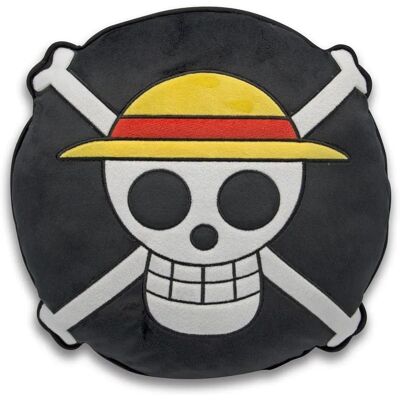 BEM'S ONE PIECE Logo Kussen - Zwart - 30x30cm BEM'S ONE PIECE Logo Kussen - Zwart - 30x30cm