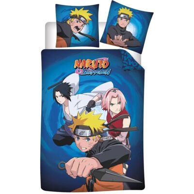Conjunto de cama Naruto AyMax 140x200cm algodão reversível Conjunto de cama Naruto AyMax 140x200cm algodão reversível