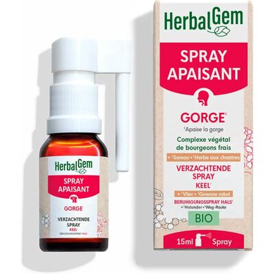 HerbalGem Spray Apaisant Gorge Bio - 15 ml - Publicité HerbalGem Spray Apaisant Gorge Bio - 15 ml - Publicité