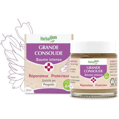 HerbalGem Grand Baume de Consoude - Réparation & Protection - Publicité HerbalGem Grand Baume de Consoude - Réparation & Protection - Publicité