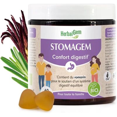HerbalGem Gummies Stomagem - Soutien digestif - 60 Gommes - Publicité HerbalGem Gummies Stomagem - Soutien digestif - 60 Gommes - Publicité