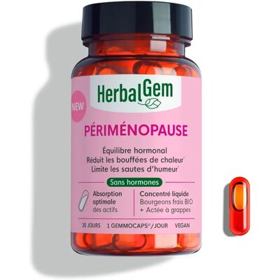 Herbalgem Périménopause Équilibre Hormonal 30 Gélules - Complément alimentaire - Publicité Herbalgem Périménopause Équilibre Hormonal 30 Gélules - Complément alimentaire - Publicité