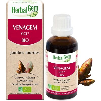 Herbalgem Venagem Jambes Lourdes 30ml - Complément Alimentaire - Publicité Herbalgem Venagem Jambes Lourdes 30ml - Complément Alimentaire - Publicité