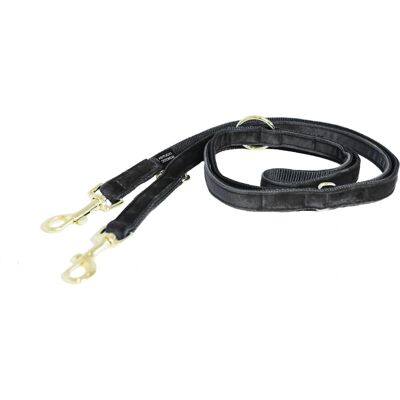 Kentucky Dogwear Velvet Microfiber Dog Leash - 200 cm, L, Black Kentucky Dogwear Velvet Microfiber Dog Leash - 200 cm, L, Black