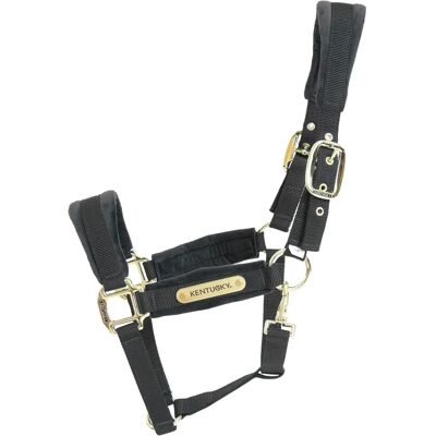 Halter pour cheval Kentucky Horsewear - Velours - Noir - Complet - Publicité Halter pour cheval Kentucky Horsewear - Velours - Noir - Complet - Publicité