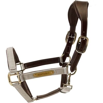 Harnais en nylon Kentucky Horsewear anatomique - Beige - Publicité Harnais en nylon Kentucky Horsewear anatomique - Beige - Publicité