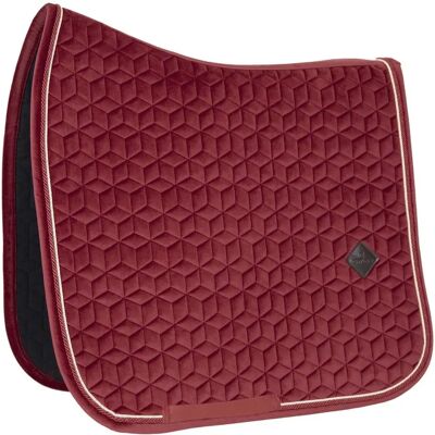 Kentucky Horsewear Vollbordeaux Samt Dressur-Schabracke Kentucky Horsewear Vollbordeaux Samt Dressur-Schabracke