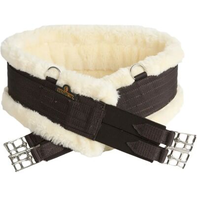Kentucky Horsewear Sattelgurt mit Lammfellimitat - Braun Kentucky Horsewear Sattelgurt mit Lammfellimitat - Braun