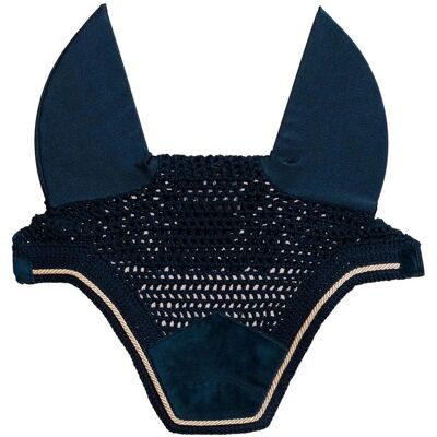 Kentucky Horsewear Wellington Basic Velvet Masque Anti-Insectes - Marine - Masque - Publicité Kentucky Horsewear Wellington Basic Velvet Masque Anti-Insectes - Marine - Masque - Publicité