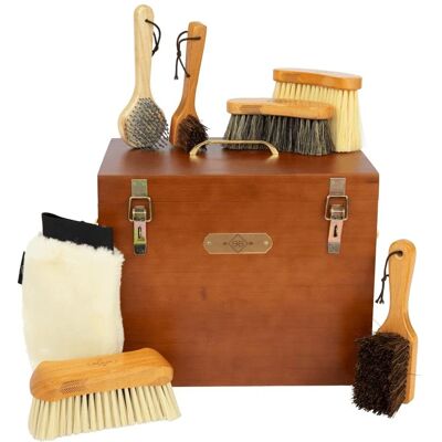 Ensemble de boîte de rangement Grooming Deluxe - Bambou, Serrures, Diviseurs - Publicité Ensemble de boîte de rangement Grooming Deluxe - Bambou, Serrures, Diviseurs - Publicité