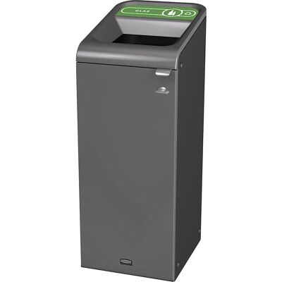 Rubbermaid Configure Abfallbehälter - 87L, Stahl/Grün, Modular - Abfalleimer Rubbermaid Configure Abfallbehälter - 87L, Stahl/Grün, Modular - Abfalleimer