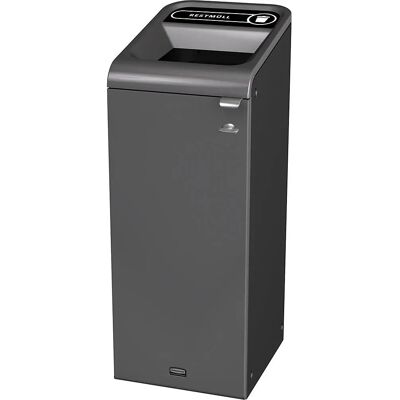 Rubbermaid Stahl-Recyclingbehälter - 87L - Schwarz Rubbermaid Stahl-Recyclingbehälter - 87L - Schwarz