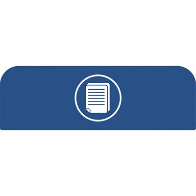 Rubbermaid Configure Informationsschild - Abfalltrennung - Blau Rubbermaid Configure Informationsschild - Abfalltrennung - Blau