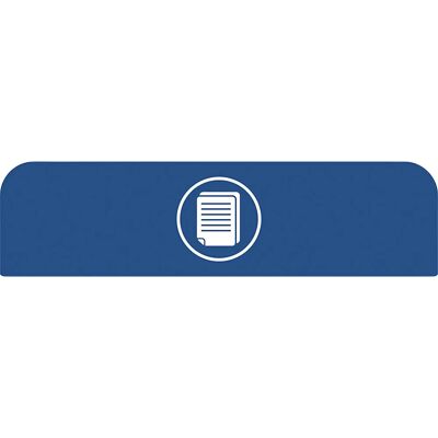 Rubbermaid Configure Informationstafel - für 125L Behälter - blau Rubbermaid Configure Informationstafel - für 125L Behälter - blau