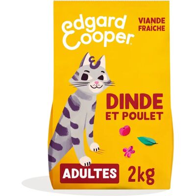 Nourriture pour Chat Adulte Dinde et Poulet Sans Céréales - 2kg - Publicité Nourriture pour Chat Adulte Dinde et Poulet Sans Céréales - 2kg - Publicité