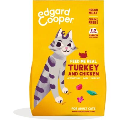 Edgard & Cooper Truthahn Huhn Trockenfutter - Katze Edgard & Cooper Truthahn Huhn Trockenfutter - Katze