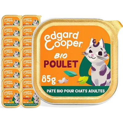 Nourriture bio pour chat Edgard & Cooper 16 x 85 g - Nourriture pour chats - Publicité Nourriture bio pour chat Edgard & Cooper 16 x 85 g - Nourriture pour chats - Publicité