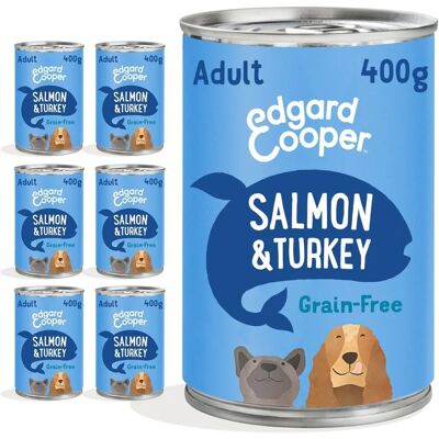 Edgard and Cooper Salmon Turkey Grain-Free Dog Food - Wet Edgard and Cooper Salmon Turkey Grain-Free Dog Food - Wet