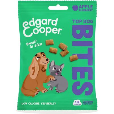 Edgard and Cooper Top Dog Bocconcini Piccoli di Mela e Mirtilli per Cani Edgard and Cooper Top Dog Bocconcini Piccoli di Mela e Mirtilli per Cani