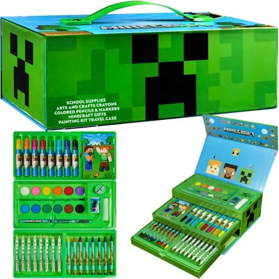 Minecraft Official Art Set - 40+ Supplies for Kids Minecraft Official Art Set - 40+ Supplies for Kids