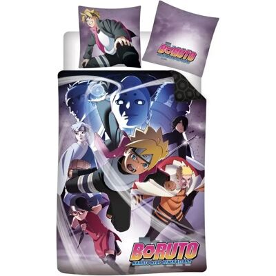 Zestaw pościeli Boruto od AyMax - 140x200cm, Bawełna, Oficjalna Licencja Zestaw pościeli Boruto od AyMax - 140x200cm, Bawełna, Oficjalna Licencja