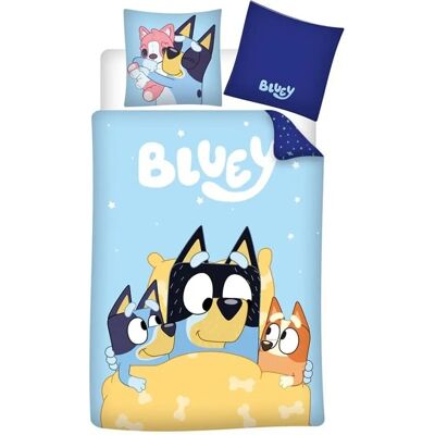 Bluey Lichtblauwe Wendbare Dekbedovertrek-Set Bluey Lichtblauwe Wendbare Dekbedovertrek-Set