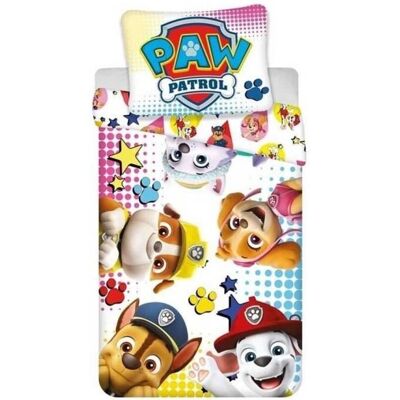 Multikleurig Dekbedovertrek Paw Patrol 140x200cm - Kindertekening Multikleurig Dekbedovertrek Paw Patrol 140x200cm - Kindertekening